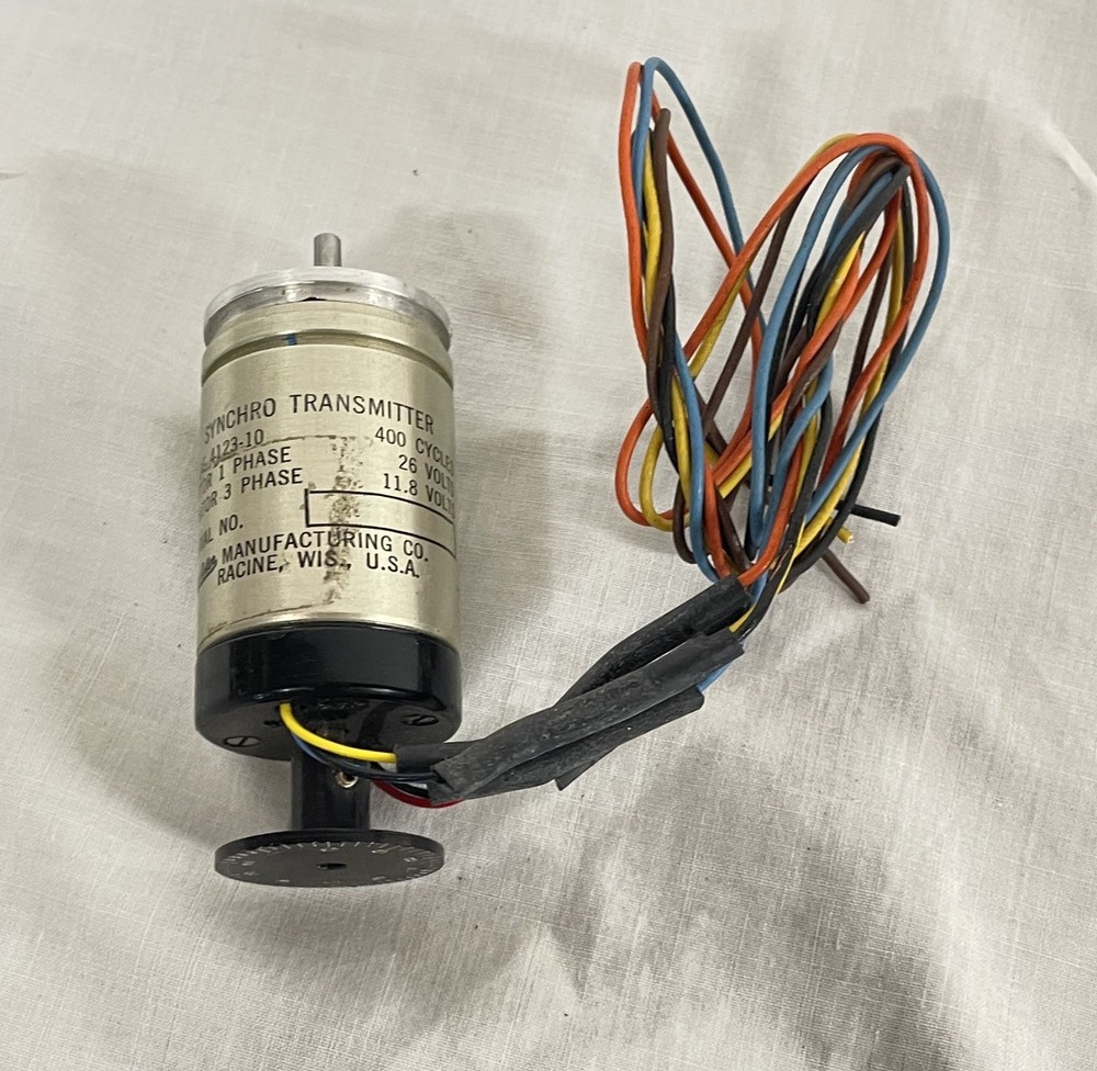 Synchro Transmitter, 4123-10, John Oster, double ended shaft