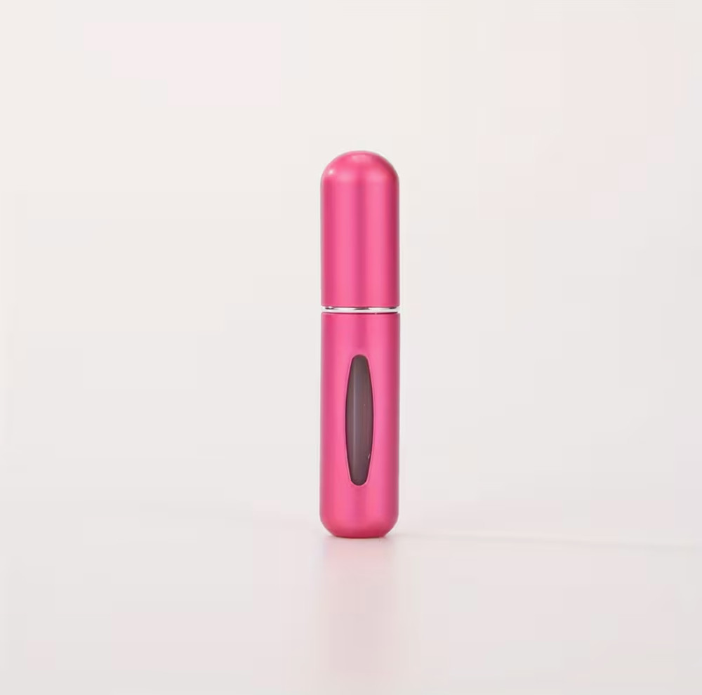 5ml Perfume Refill Bottle w/ Spray - Empty Travel Atomizer Leak-Proof