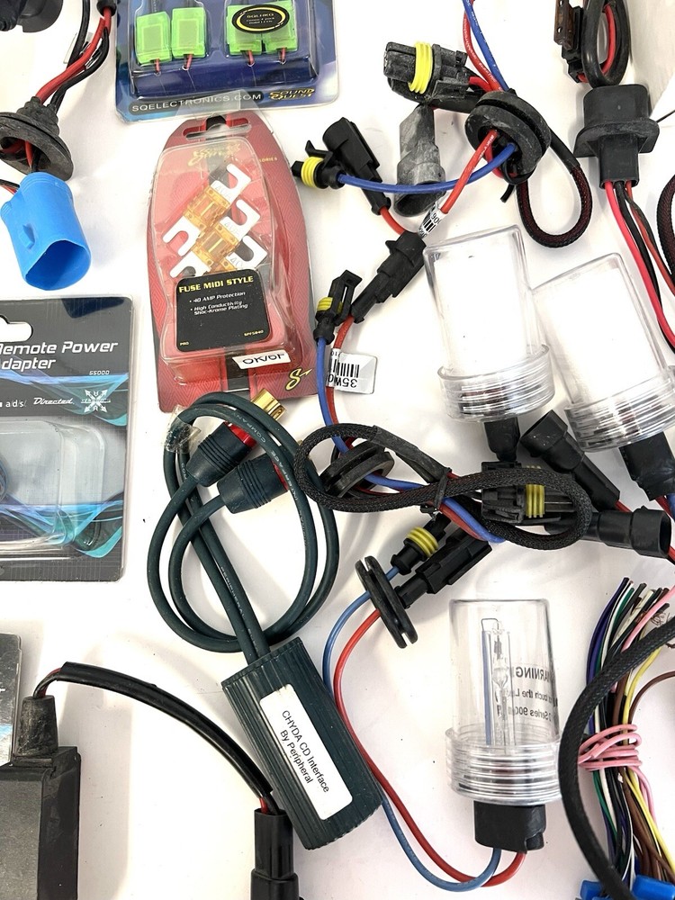 Lot of Various Adapter, Adapter Cables, Hyperbiright Solid LED + MORE