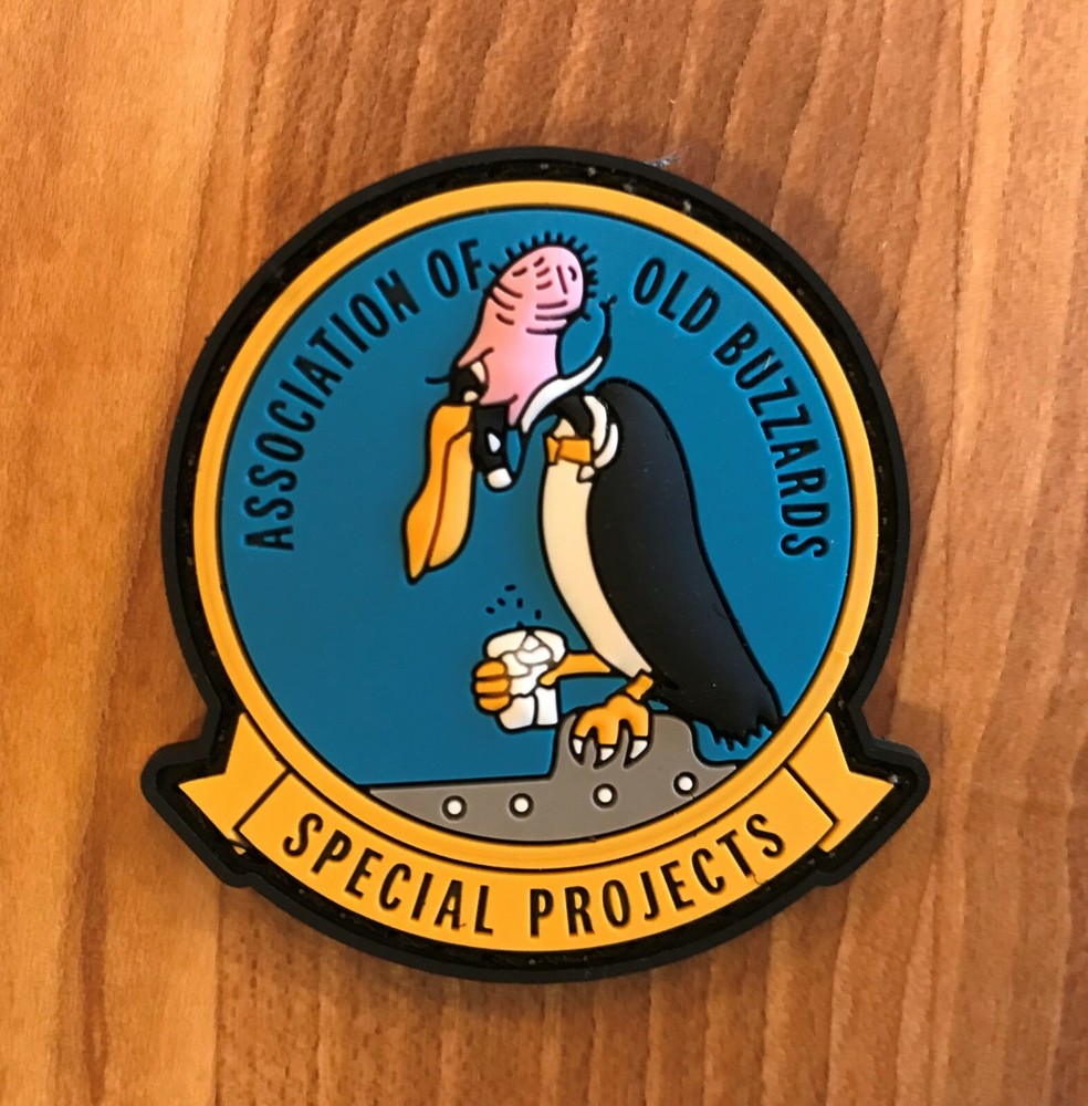 VPU-1 OLD BUZZARDS NAVY SPECIAL PROJECTS PATROL SQUADRON ONE PVC 3D RUBBER PATCH
