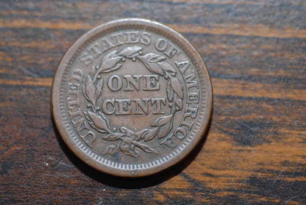 1853 Large Cent, VF