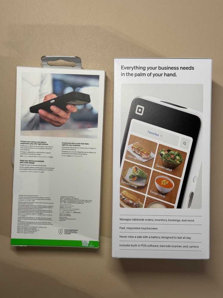 Square Handheld + Belkin Case (Portable Credit Card Reader, Unopened)