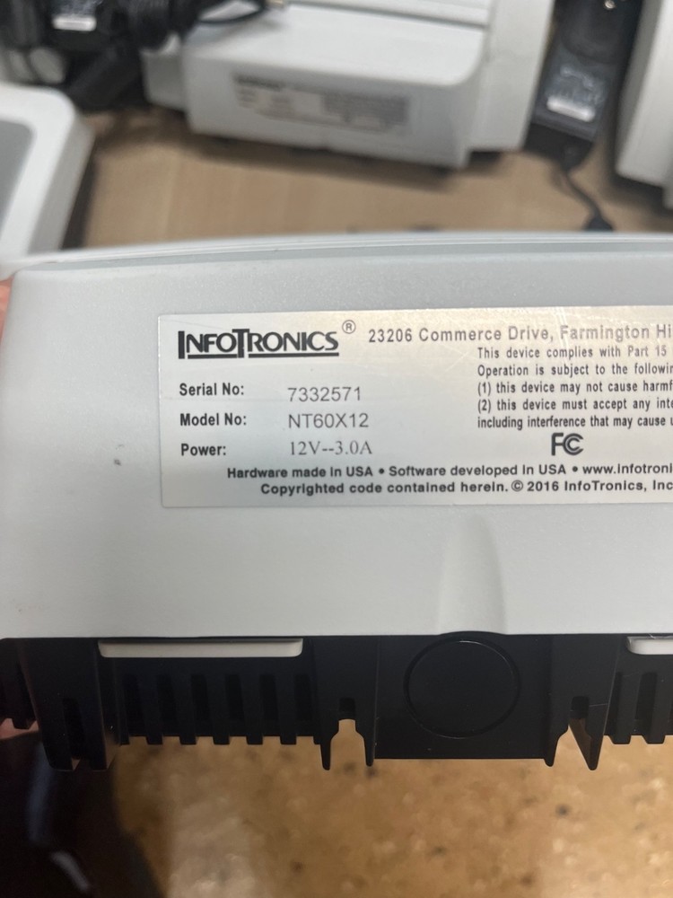 Infotronics Intellitouch NT60X12 Timeclock