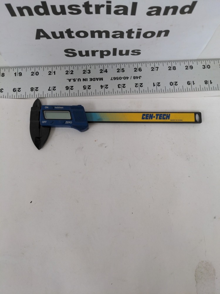 Cen-Tech 6" Composite Digital Caliper Shock Proof #93293 LCD Display Inch/mm