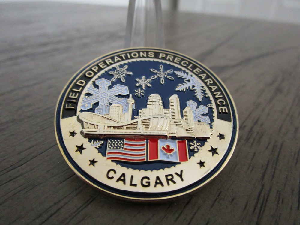 US Customs Border Protection CBP Field Ops Preclearance Calgary Challenge Coin