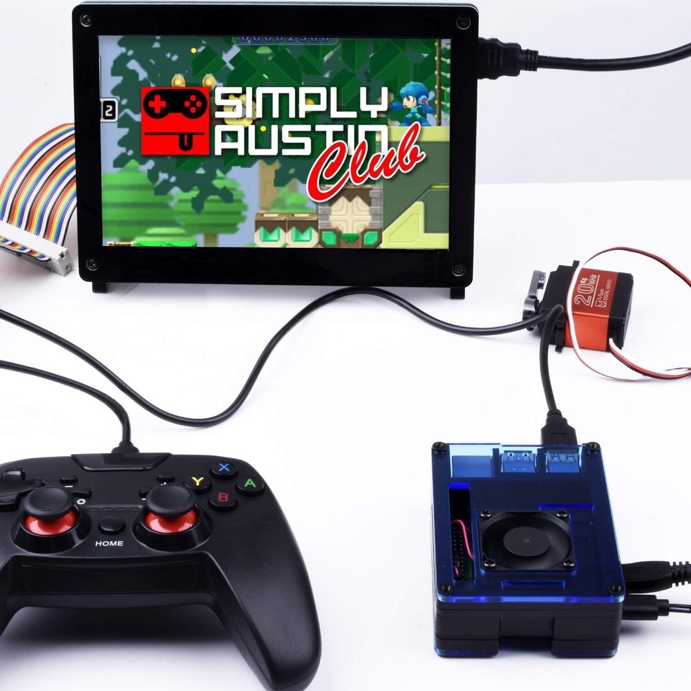 Case For Raspberry Pi 4 With Large Fan And 4 X (Pi 4 Board Not Included)