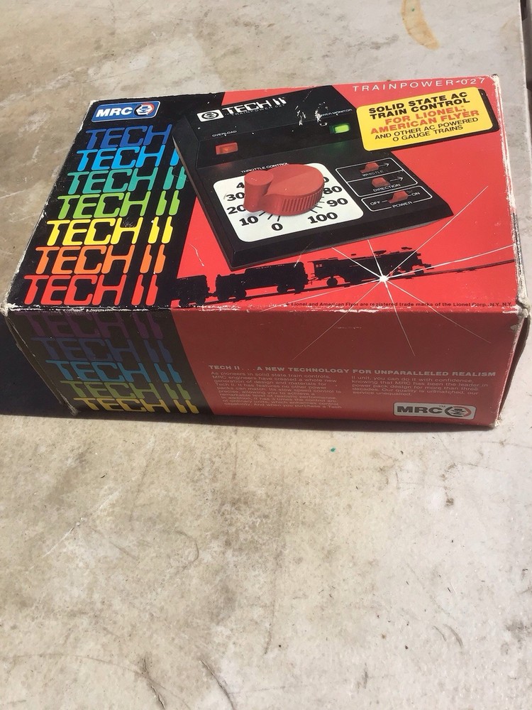 Untested Damaged Box MRC AH Tech II Trainpower 027 AC Train Controller - Unused?