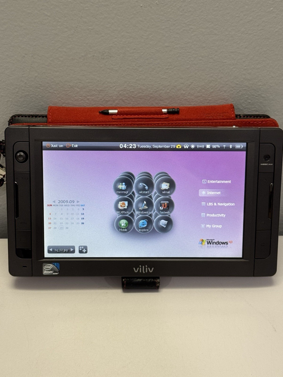 Viliv X70 7 inch Portable Computer Touch Screen Tablet Windows XP & Cover *READ*