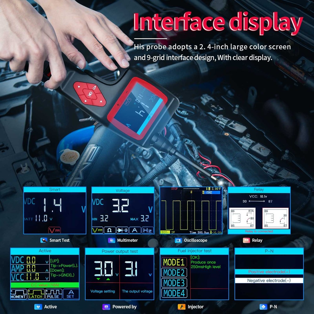 TOPDIAG P200 SMART HOOK Powerful Pr-obe Circuit Electronic Tester Analyzer TOOL