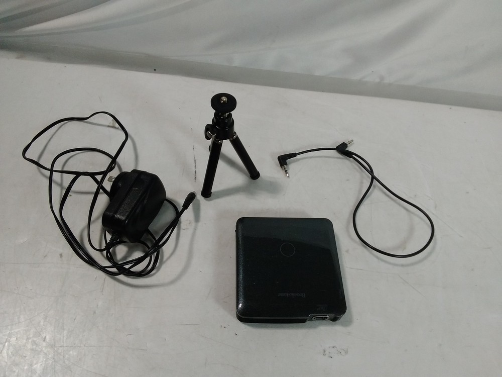 Brookstone 801143 DLP Mini Projector w/ Tripod & Power Adapter