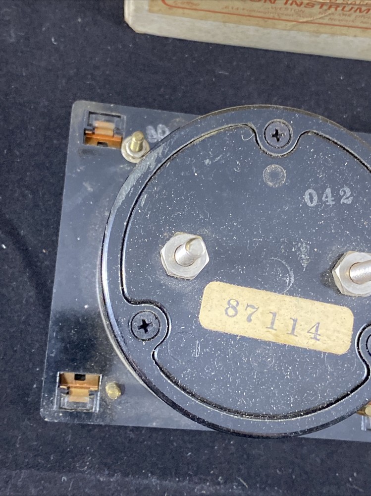 Vintage Laboratory Weston Electrical Instruments - DC Amp Meter Model 2034