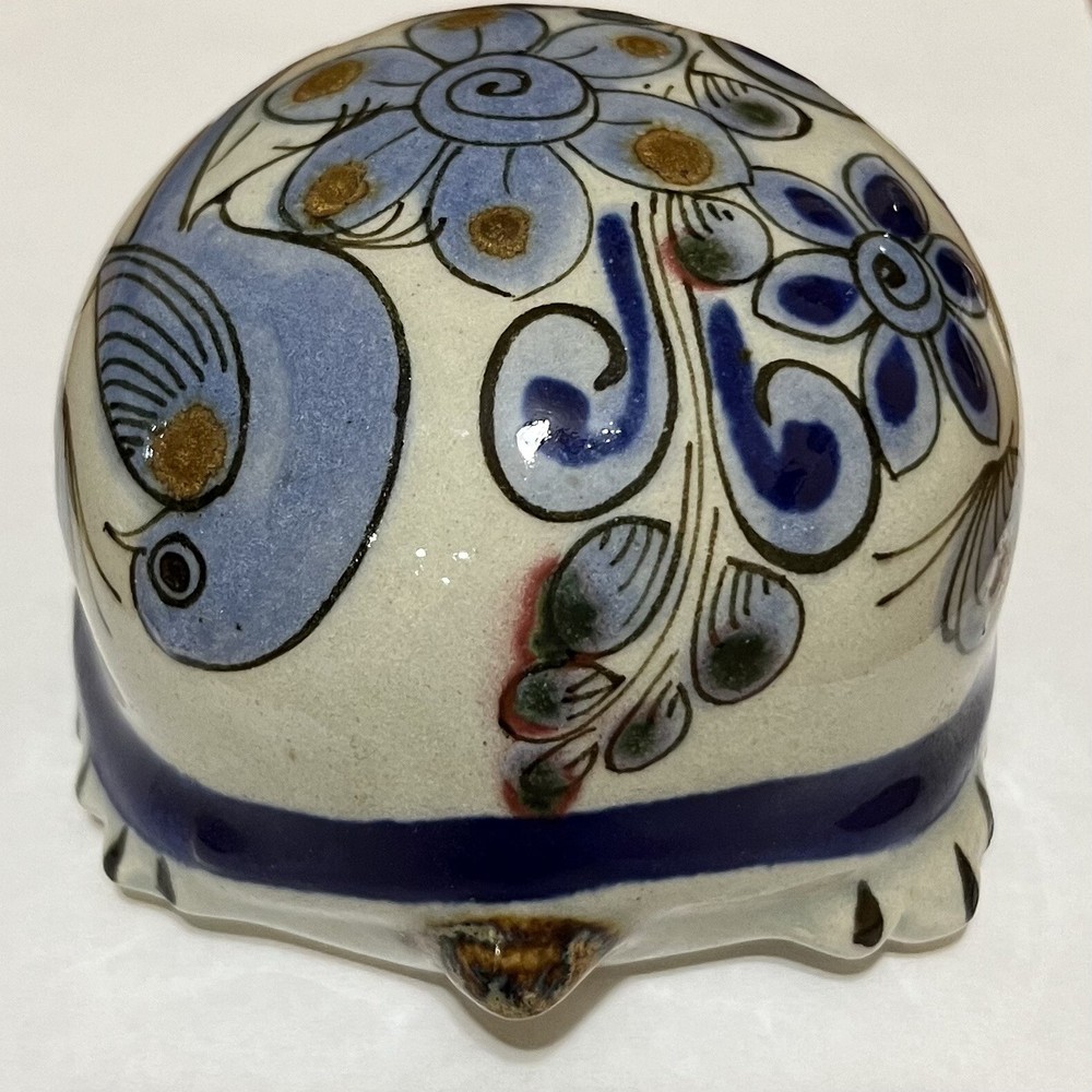 Ceramic Handmade Decorative Turtle Mexico Folk Art