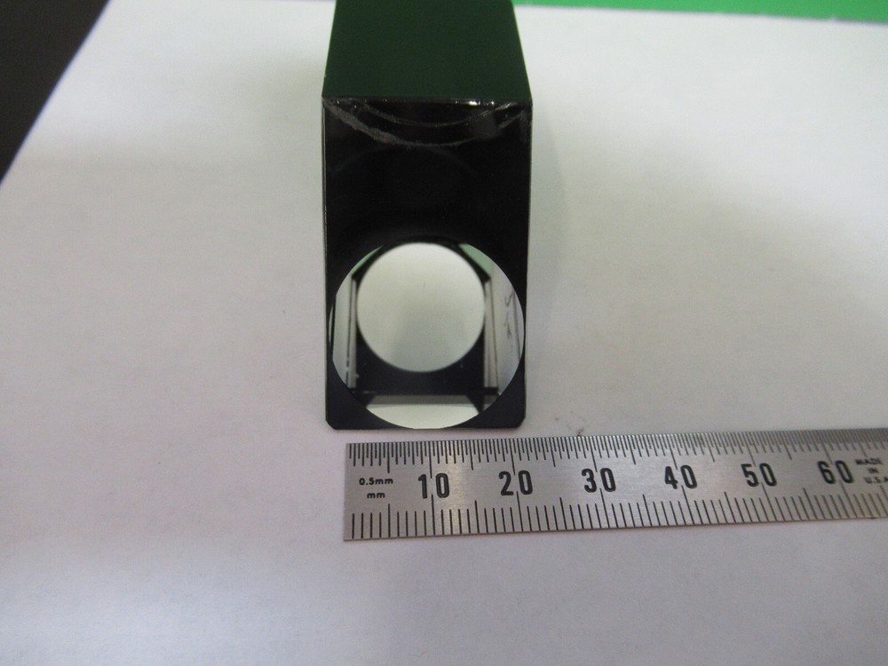 OPTICAL GLASS PRISM ZEISS GERMANY OPTICS MICROSCOPE PART AS PICTURED &A9-B-08