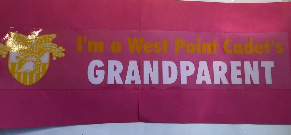 ARMY USMA - I’M A WEST POINT CADET’S GRANDPARENT - INSIDE WINDOW CLING