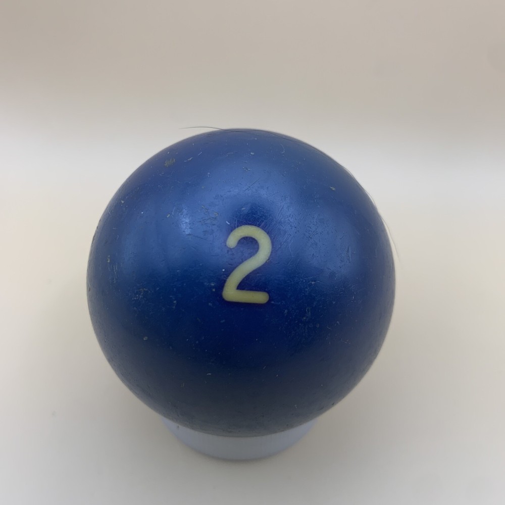 Vintage Replacement Pool Ball Billiards Blue Solid #2 Ball 2 1/4" Diameter