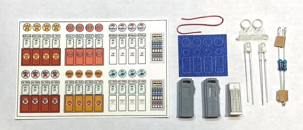HO Scale Lighted Globe Fuel Pumps Kit -Assy/Paint Required (2397)