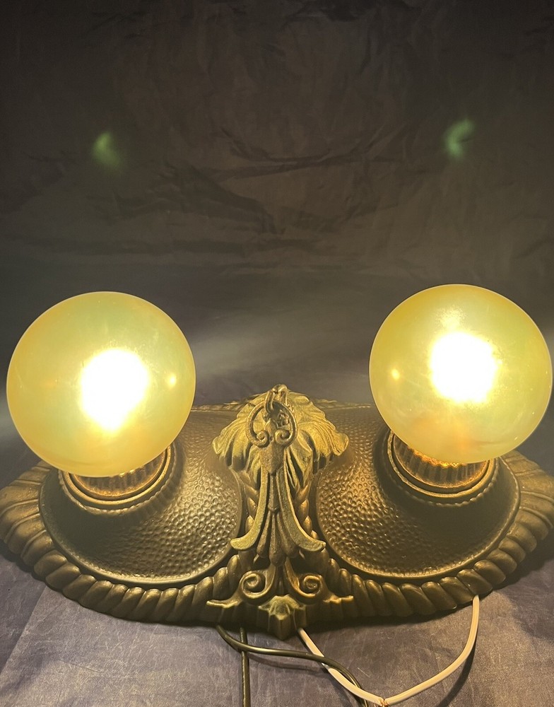 Rare Single Flush Two Socket light Fixture beautiful Finish 13J