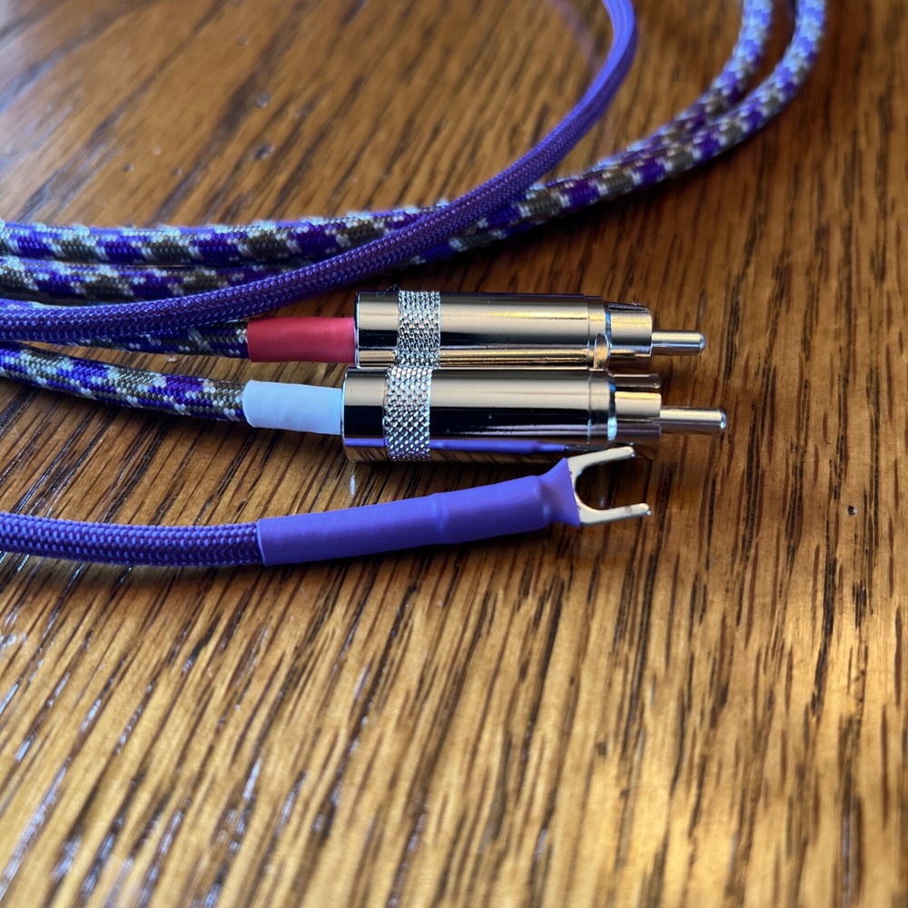 7 Ft JMB CABLE CO Audiophile Turntable Phono RCA Cables w/Ground Low Capacitance
