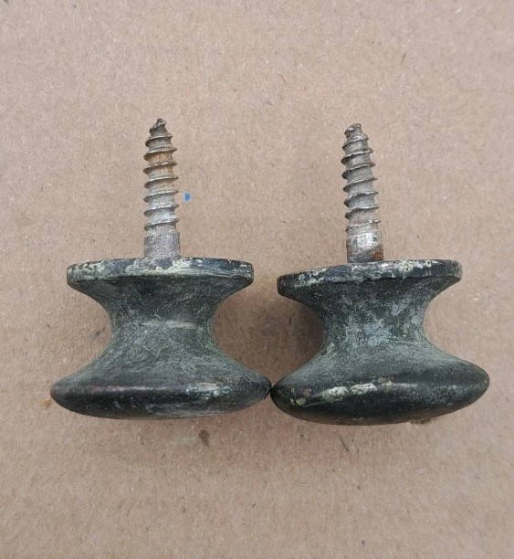 Antique Drawer Pulls Door Dresser Handle Knobs Cabinet Crome Hardware Pair