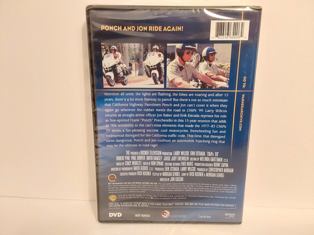 Chips '99 DVD Erik Estrada Larry Wilcox