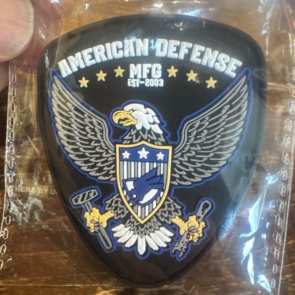 American Defense MFG PVC Hook Loop 2.5” Patch Shot Show 2026 Vegas Eagle