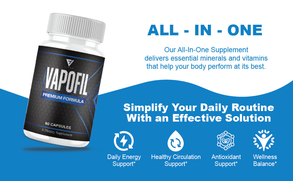 Vapofil Premium Performance Supplement, Vapofill Pills (60 Capsules)