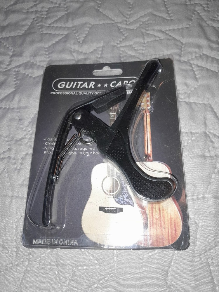 Guitar Capo, Black, For 6 String Guitar Accessory New