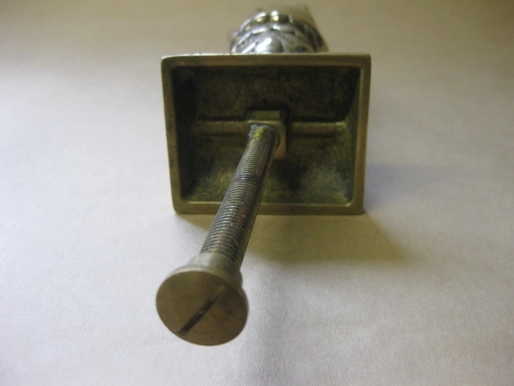 Vintage Solid Brass Door Knocker ~ Hand Holding Ball ~ 1.63 Kilos