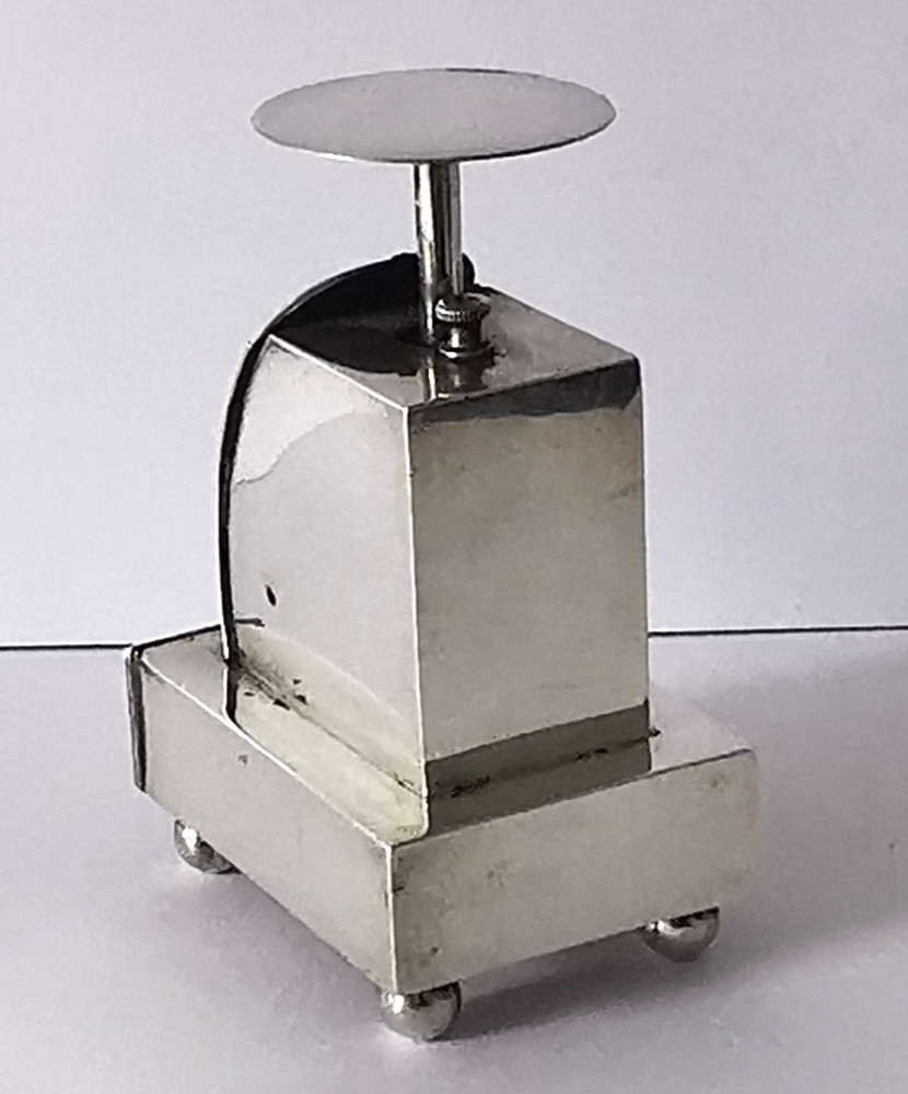 Solid Silver Postal Scales & Double Stamp Box Combi - Birm. 1907.