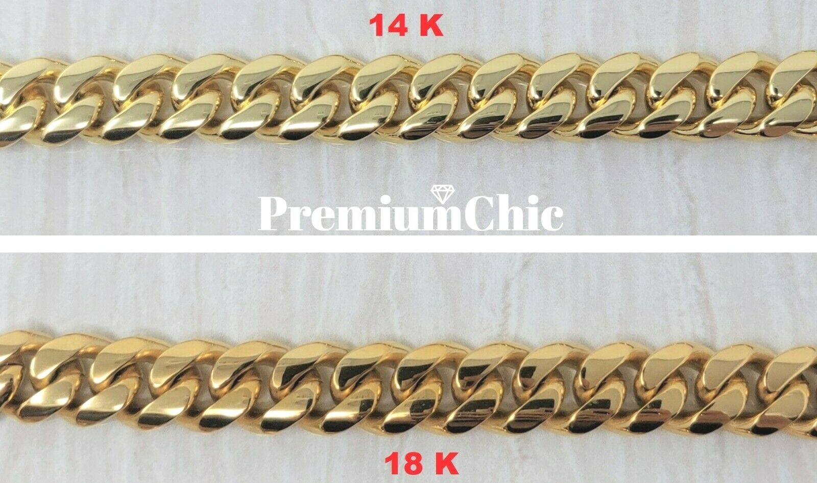 Mens Miami Cuban Link Bracelet 14k or 18K Gold Plated Stainless Steel Hip Hop