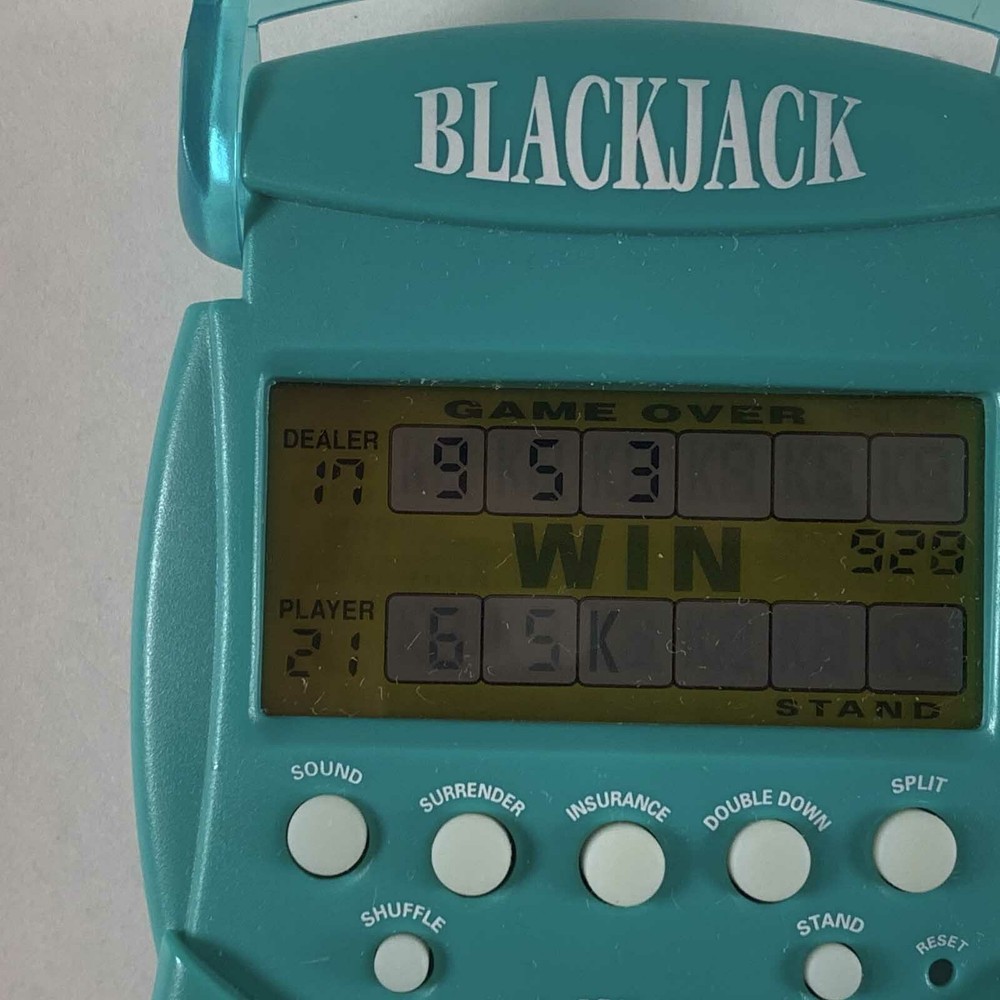 Handheld Electronic Game 2001 Radica Blackjack Tested Works B-B