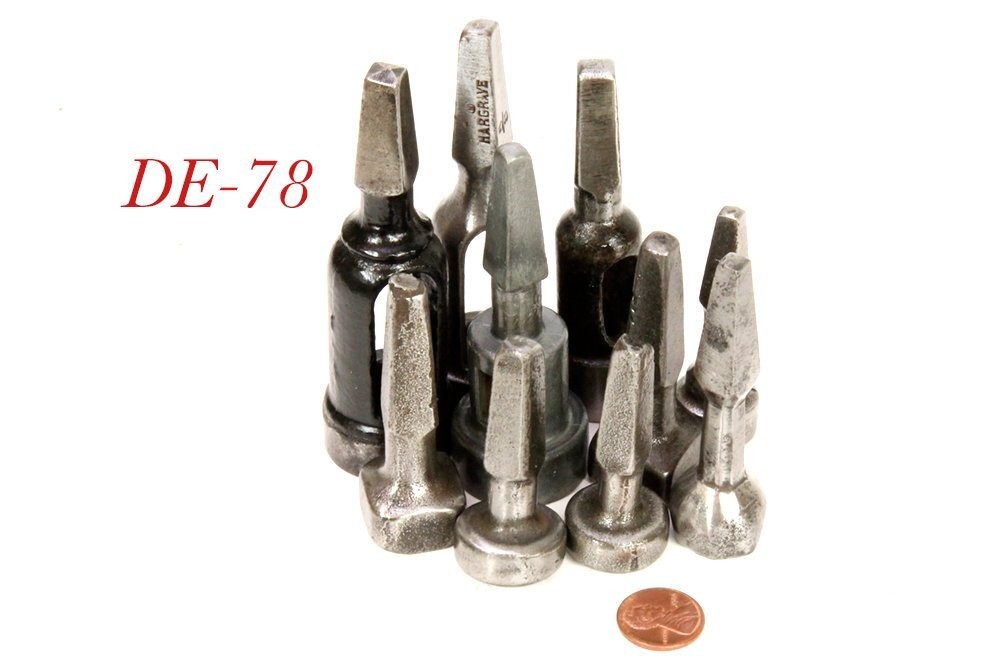 old Drill Brace SQUARE SOCKET WRENCH Attachments mixed lot