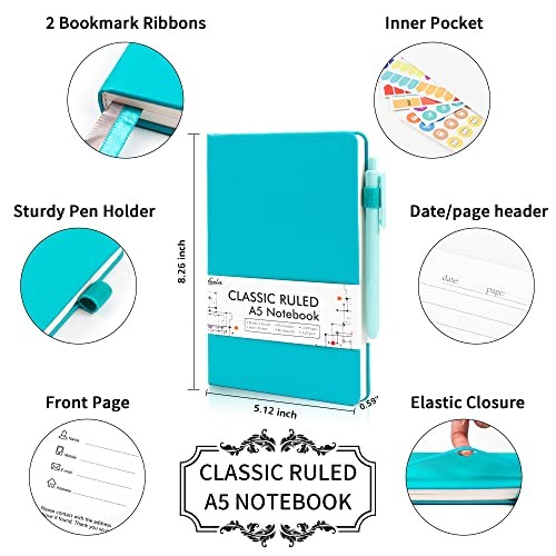 24 Pack Journal Notebook for Work, Business Notebook Bulk 24 Pack emerald
