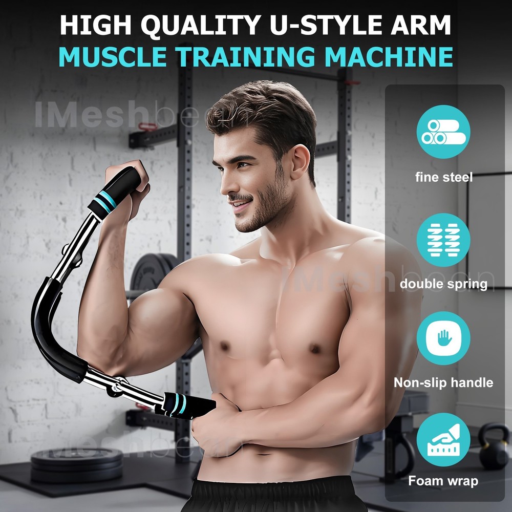 Twister Arm Trainer Workout Equipment Adjustable Chest Expander Exerciser Blue