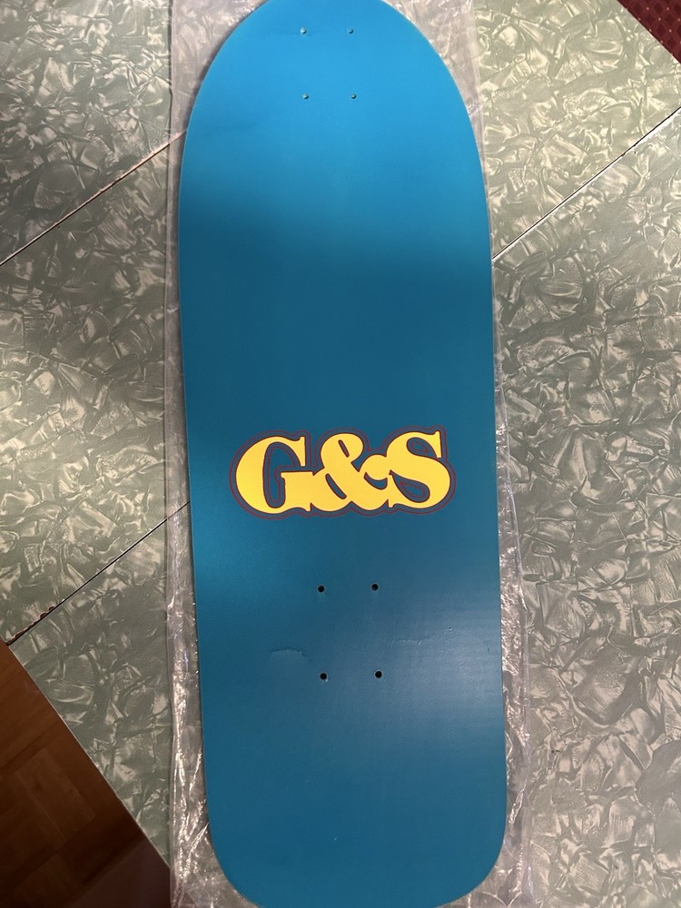 Signed Billy Ruff Skateboard Deck Reissue G&S Blue /Yellow Chalice