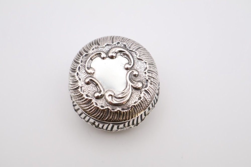 Vintage Continental Silver Compact Pot
