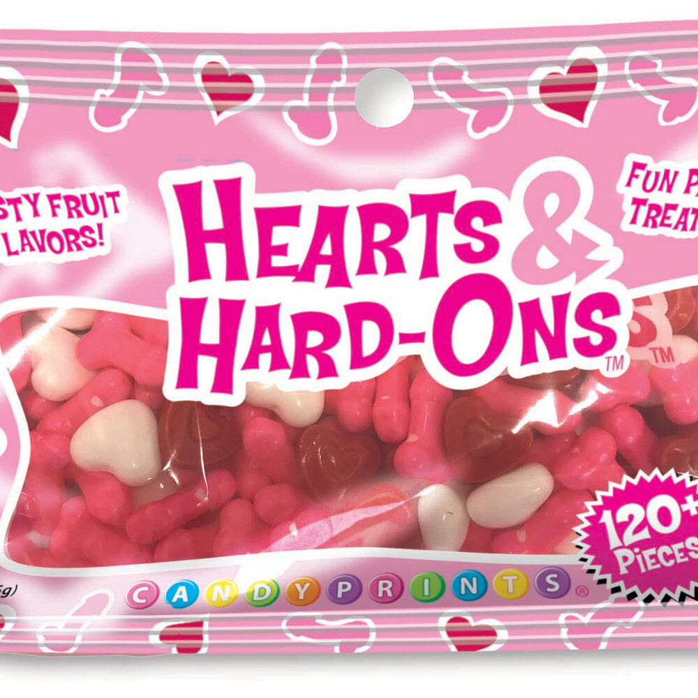 Hearts & Hard Ons Fruit Flavored Candy 3oz Bag