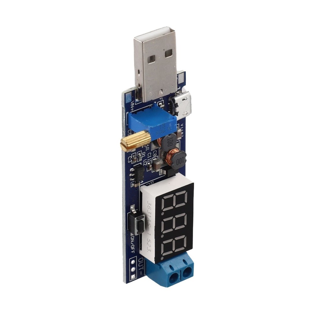 USB Boost Power Regulator Module 5V Input Adjustable Voltage Output Desktop