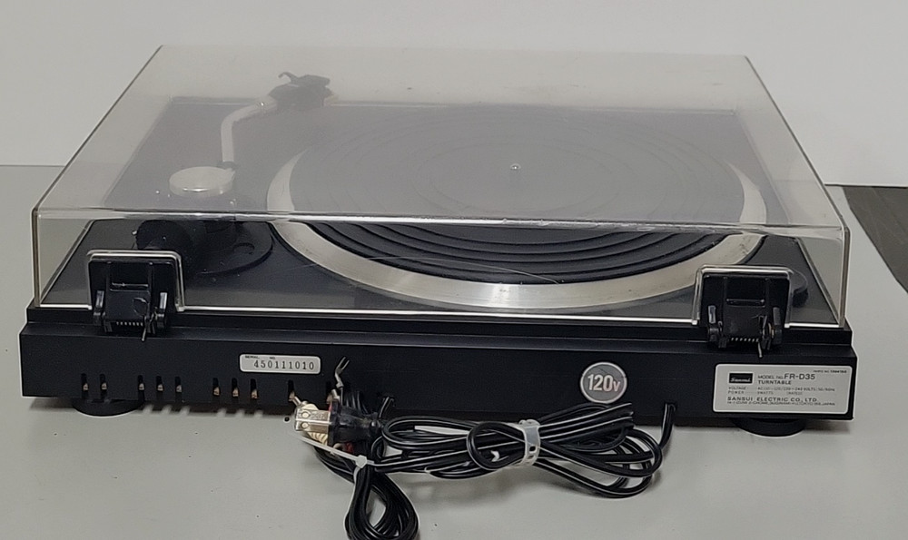 SANSUI FR-D35 Automatic Direct Drive Turntable Record Player - TESTED - WORKS