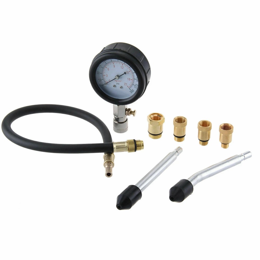 Engine Cylinder Compression Gauge Tester Kit Gas Engine Diagnostic Testing Tool