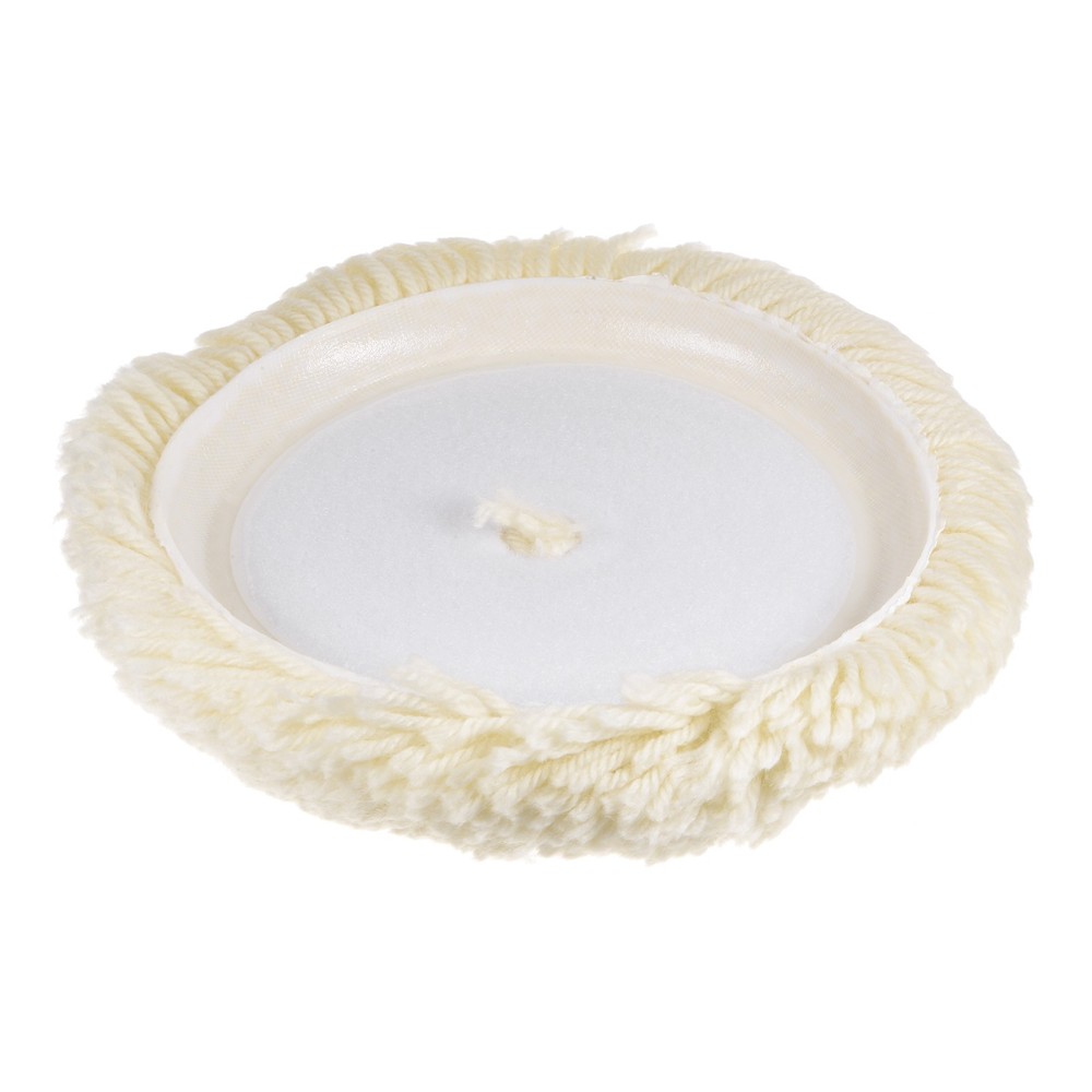 Wool Polishing Pads 7 inch Wool Buffing Pad with Hook and Loop Back