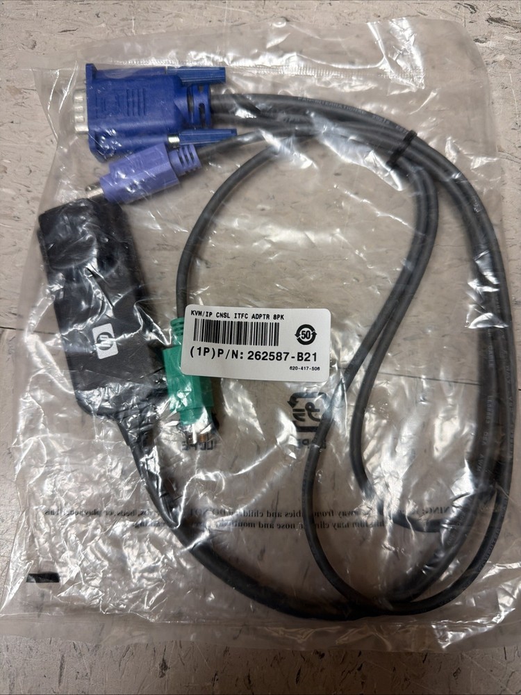 HP KVM IP Console Cable Interface Adapter 262587-B21  New