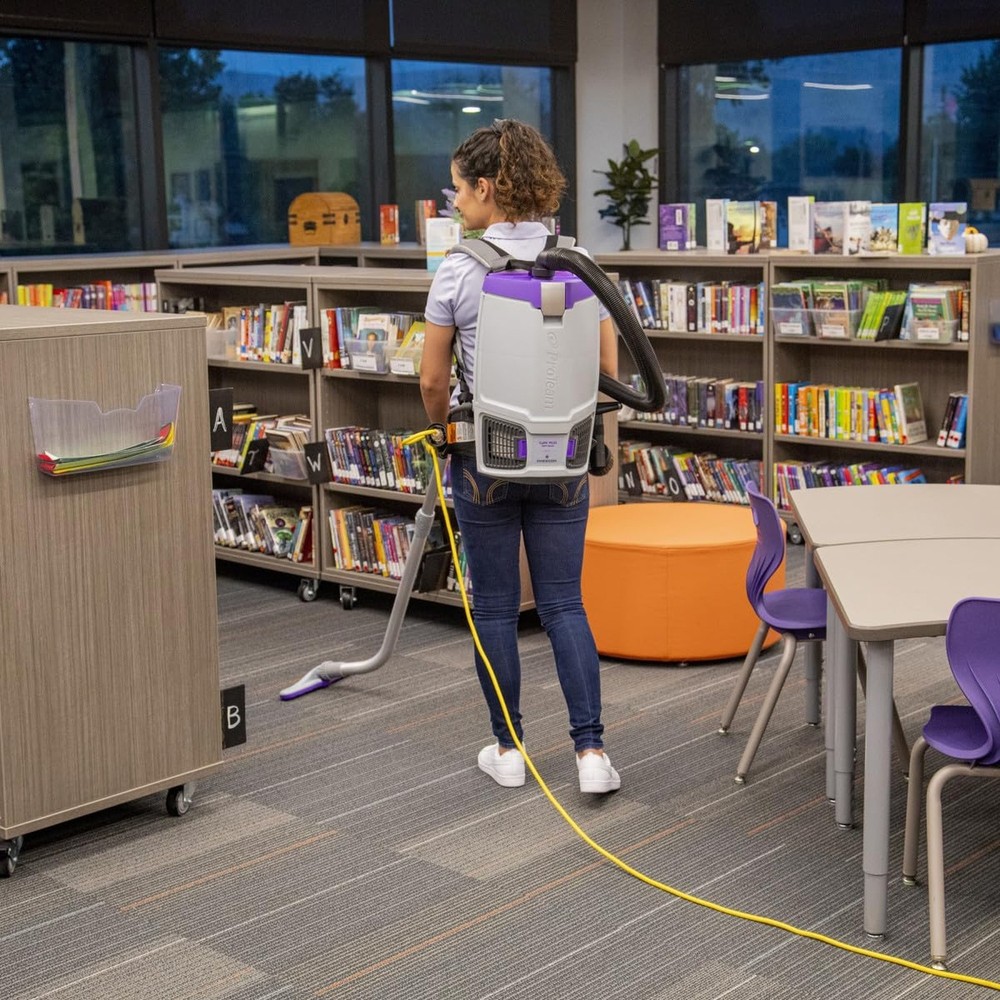 ProTeam GoFit 6, 6 Quart Commercial Backpack Vacuum with Restaurant Tool Kit,...