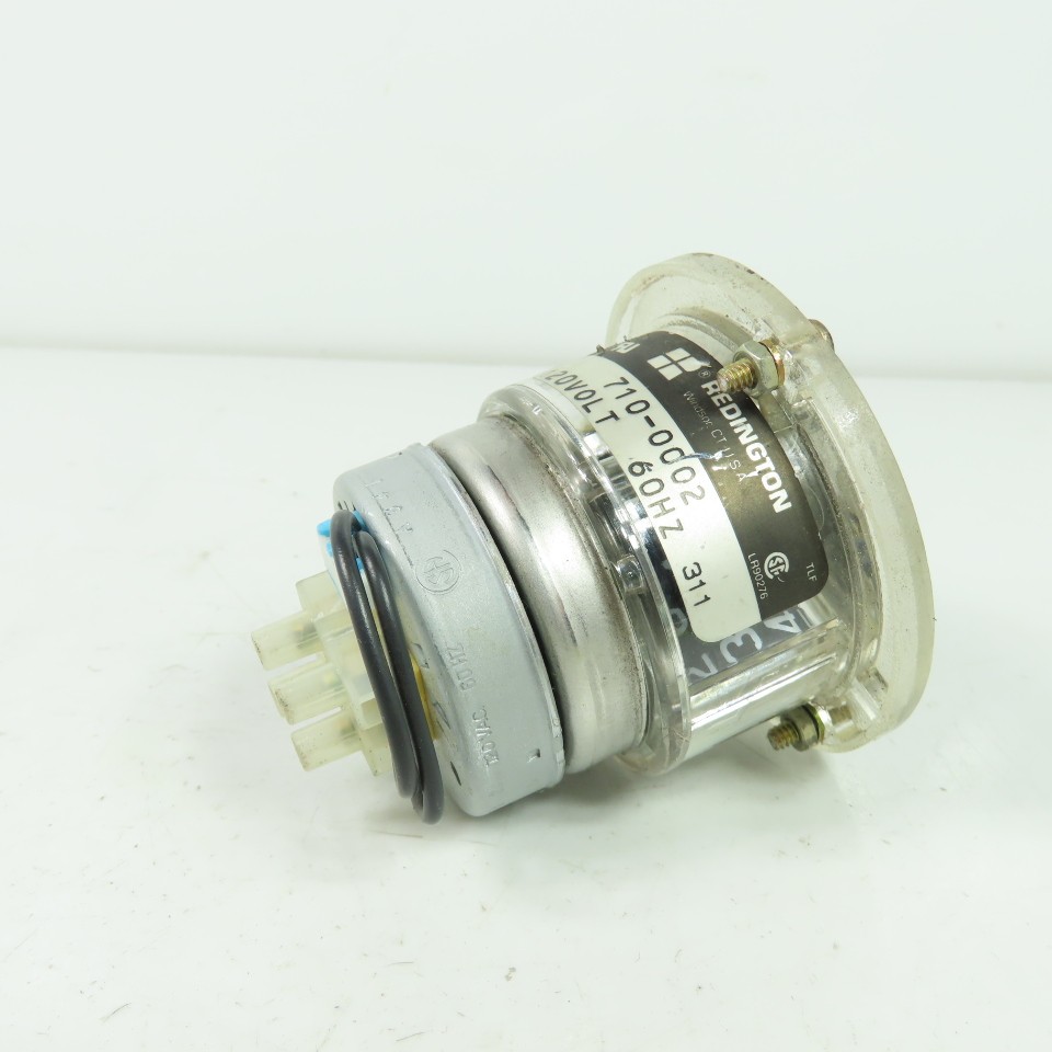 Redington 710-0002 Panel Mount Hour Meter Timer 120V 60Hz