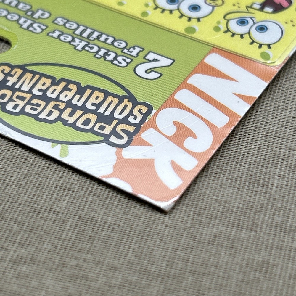 SpongeBob SquarePants 2001 NEW x2 Sticker Sheets DesignWare Nickelodeon NICK +