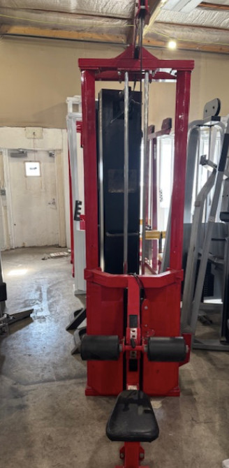 Power Lift | Wall Mounted Lat Pulldown/ Low Row Tower w/ 300lbs Weight Stack