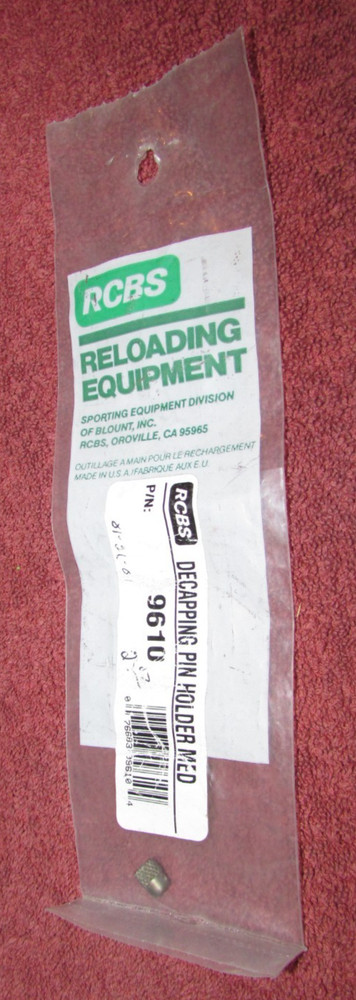RCBS Decapping Pin Holder Medium #09610 - Reloading Supplies