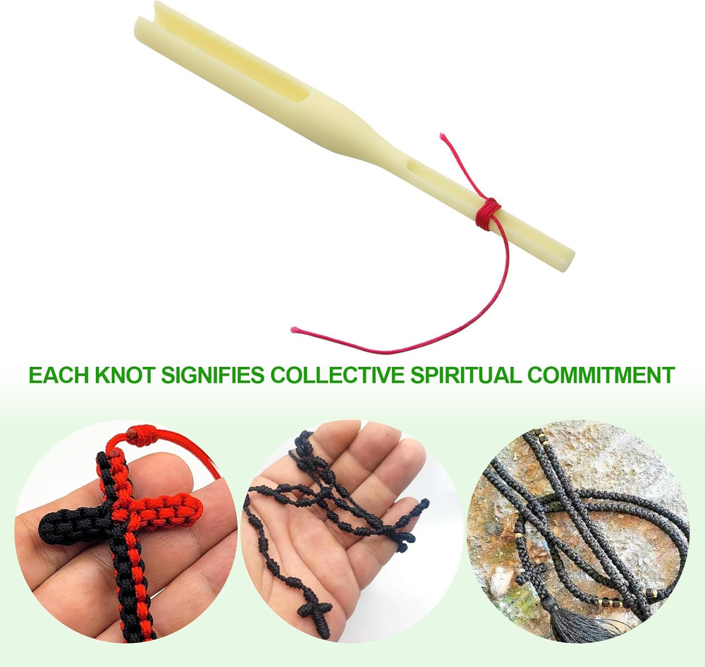 CATOSUM Rosary Cord Knotting Tool, Rosary Making Supplies, Rosary Making Kit