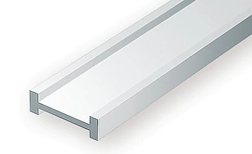 Evergreen .312'' x 14 Polystyrene I-Beam Strips (10) - Model Scratch Building