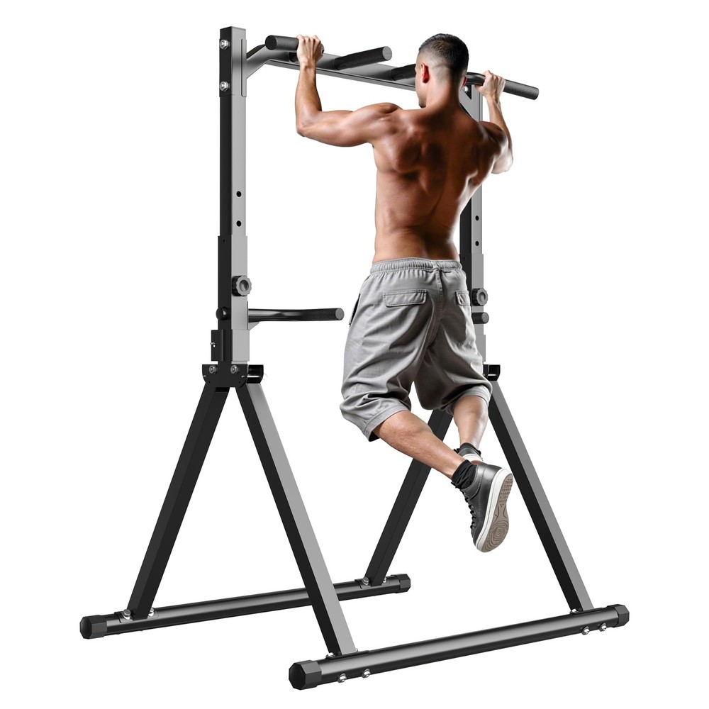Foldable Pull Up Bar Pull Up Station,Power Tower with Triangular Structure, M...